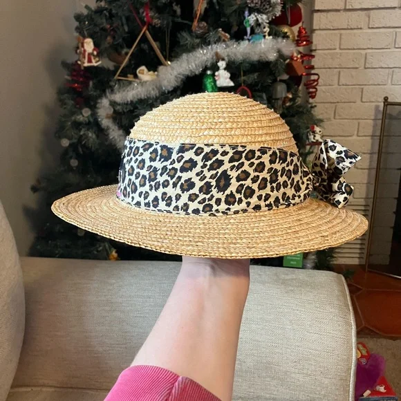 Disney Minnie Mouse animal print straw hat - Picture 3 of 8